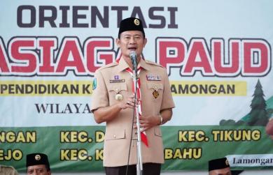 Pemkab Lamongan Ciptakan Pembelajaran Menyenangkan Pramuka Prasiaga
